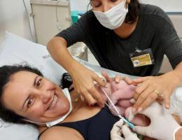 Titia Fabíola participando desse momento mágico