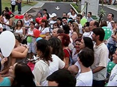manifestação em Uberlândia (foto do G1)
