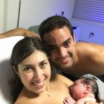 Os primeiros momentos com Laura.