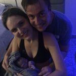 Primeira foto em família da Laura.