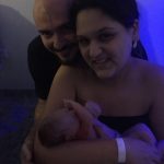 Primeira foto em família do Arthur.