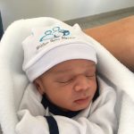 Primeira fotografia em família do Felipe