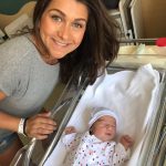 A felicidade estampada no rosto da mamãe Isabela.