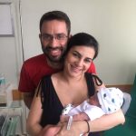 Primeira fotografia em família do Felipe