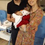 Primeira fotografia em família do Lucca