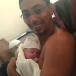 Pele a pele com o papai. Amor maior!