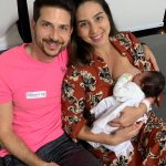 Primeira fotografia em família da Helena