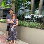 Felicidade com a chegada do Marcelo.