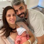 Felicidade com a chegada da Letícia