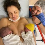 Primeira fotografia em família do Henrique e do Antônio