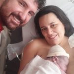 Primeira fotografia em família do Davi
