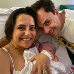 Felicidade com a chegada do Lucas.