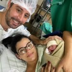 Matheus em sua primeira foto em família.