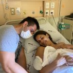 Os papais Vívian e Álvaro encantados com o Ítalo.