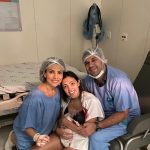 Só felicidade com o nascimento da Sarah.