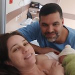 Primeira foto em família do Felipe.