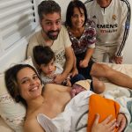 Primeira foto em família do Lucas.