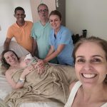 Todos felizes com a chegada do Mateus.